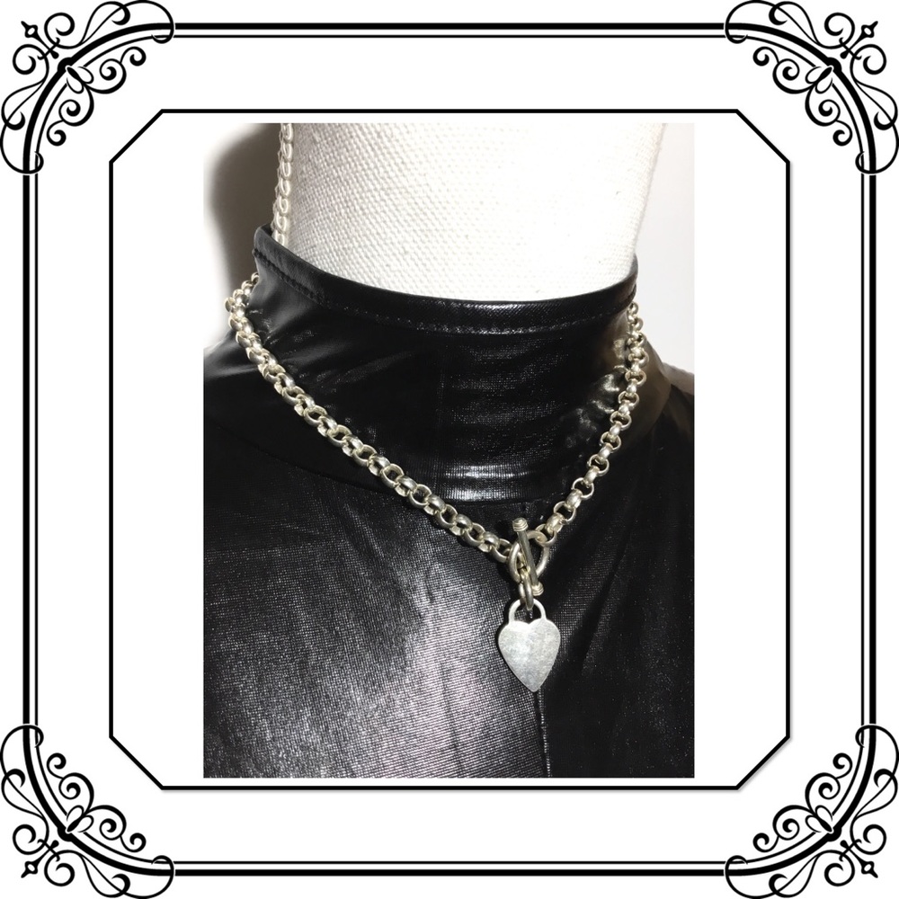 Heart Tag .925 Choker Collar🔴SALE